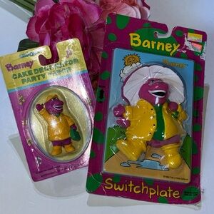 Barney Switch plate Barney Light Switch Cover 90s Barney Purple Dinosaur